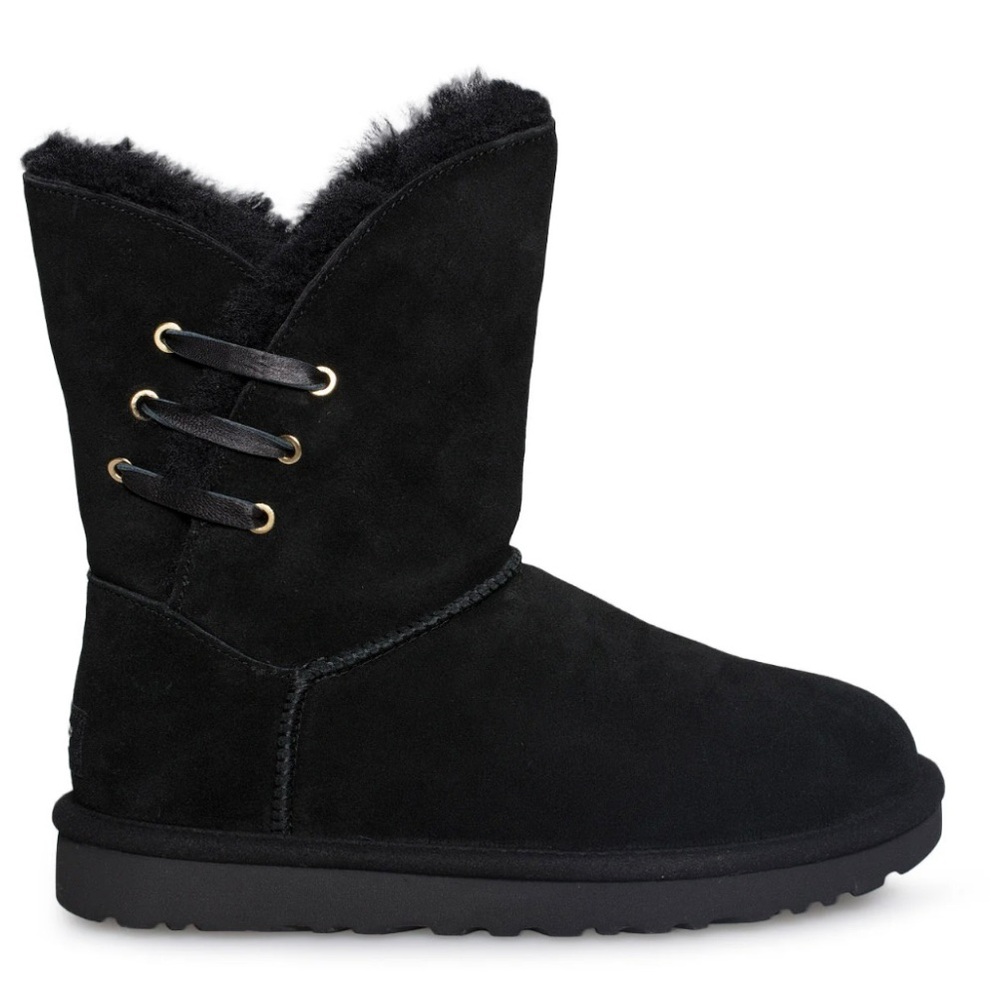 NWOT UGG Constantine Genuine Shearling Boot In Black Size 8